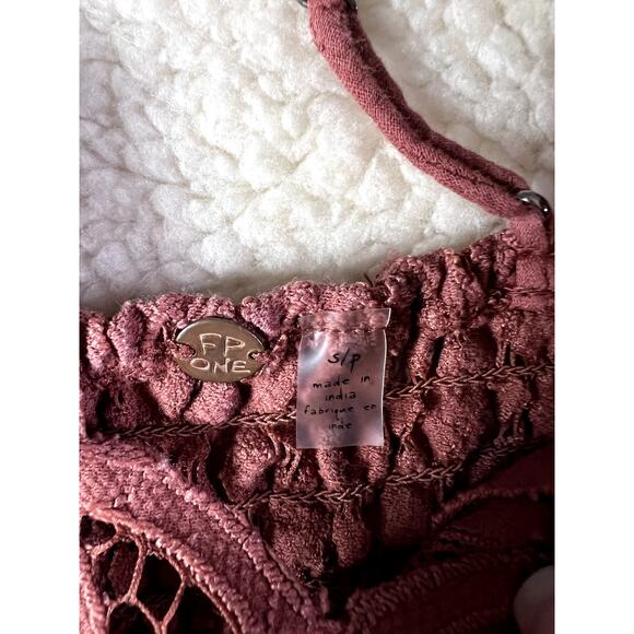 Free People One Dress Women's Size Small Fairycore Boho Lace Handkerchief Skirt - Picture 5 of 8